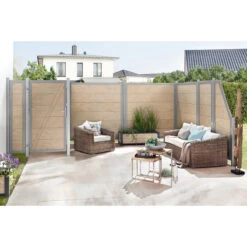TraumGarten Tor WPC Silber/sand Links DESIGN WPC ALU 8 TraumGarten Tor WPC Silber/sand Links DESIGN WPC ALU -GartenWelt Günstiges Geschäft 76245 snam dwpc sand s 12
