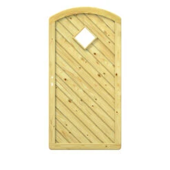 TraumGarten Tor KDI Holz Natur Rund GADA