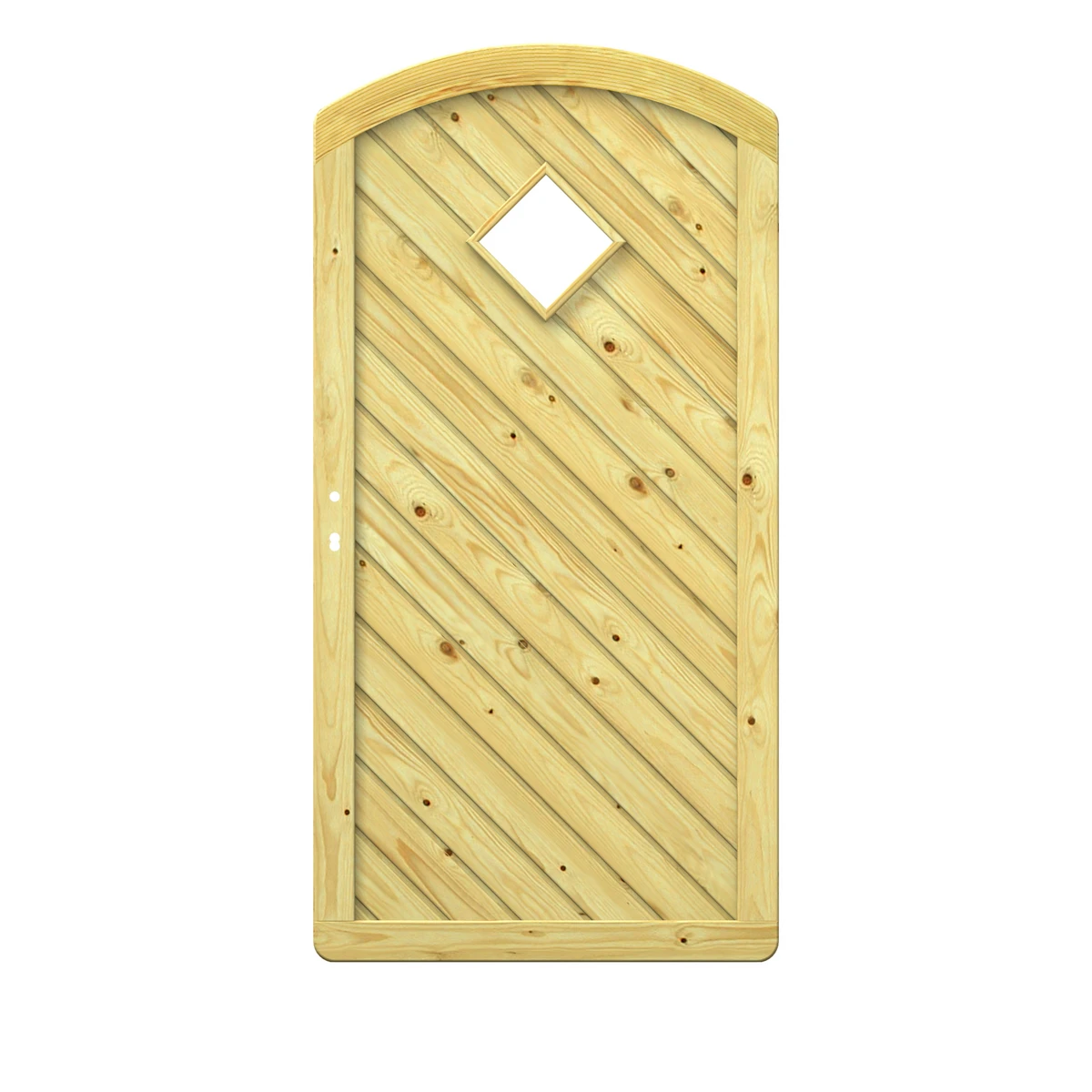 TraumGarten Tor KDI Holz Natur Rund GADA 1 TraumGarten Tor KDI Holz Natur Rund GADA