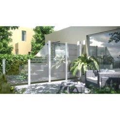 TraumGarten Vorgartenzaun Glaselement Design Rechteck BETA 5 TraumGarten Vorgartenzaun Glaselement Design Rechteck BETA -GartenWelt Günstiges Geschäft 76245 snam glas klar beta alph s 22 3