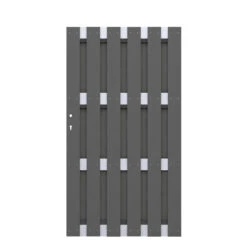 TraumGarten Tor WPC Alu-anthrazit JUMBO