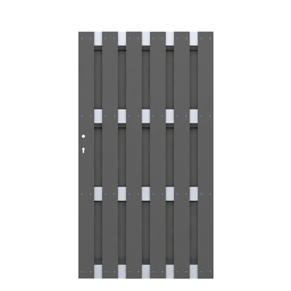 TraumGarten Tor WPC Alu-anthrazit JUMBO 1 TraumGarten Tor WPC Alu-anthrazit JUMBO