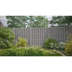 TraumGarten Sichtschutzzaun WPC Grau "JUMBO" Anschluss -GartenWelt Günstiges Geschäft 76245 snam jwpc grau s 21 1