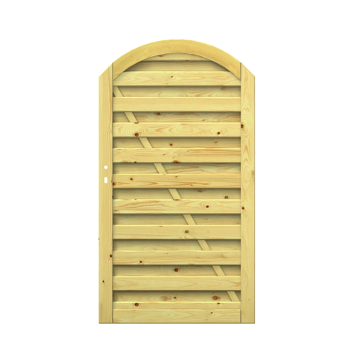 TraumGarten Tor KDI Holz Natur RONJA 1 TraumGarten Tor KDI Holz Natur RONJA