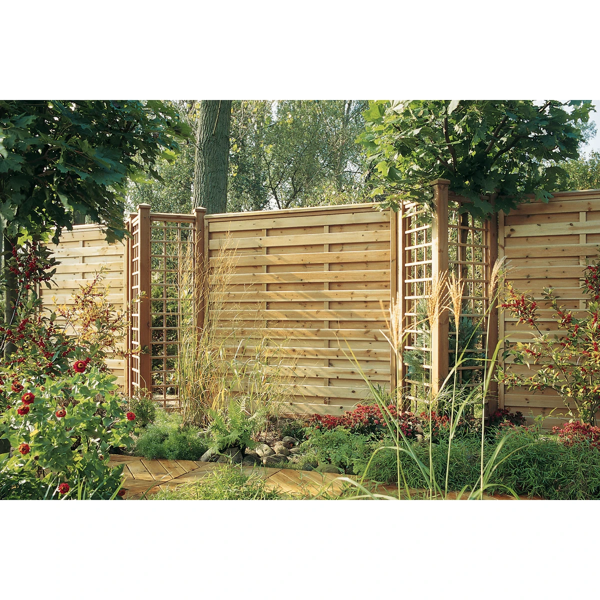 TraumGarten Tor KDI Holz Natur RONJA 2 TraumGarten Tor KDI Holz Natur RONJA – Bild 2