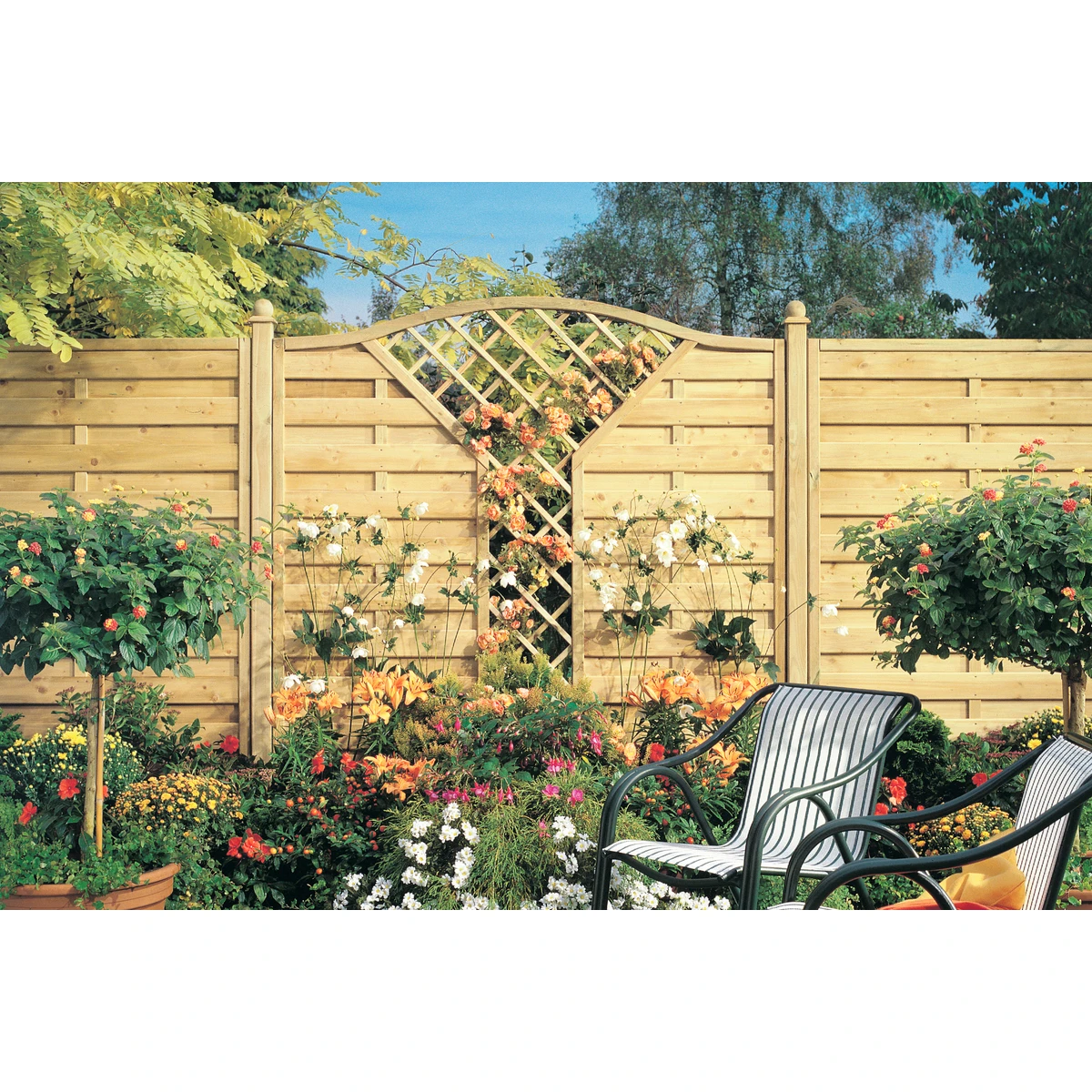 TraumGarten Tor KDI Holz Natur RONJA 3 TraumGarten Tor KDI Holz Natur RONJA – Bild 3