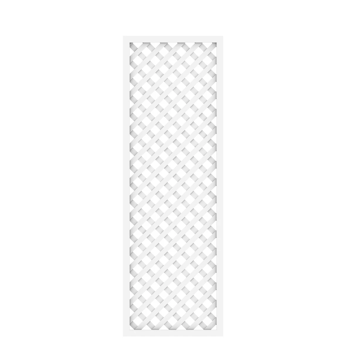 TraumGarten Sichtschutzzaun Kunststoff Weiss "LONGLIFE" Diagonalgitter 1 TraumGarten Sichtschutzzaun Kunststoff Weiss "LONGLIFE" Diagonalgitter