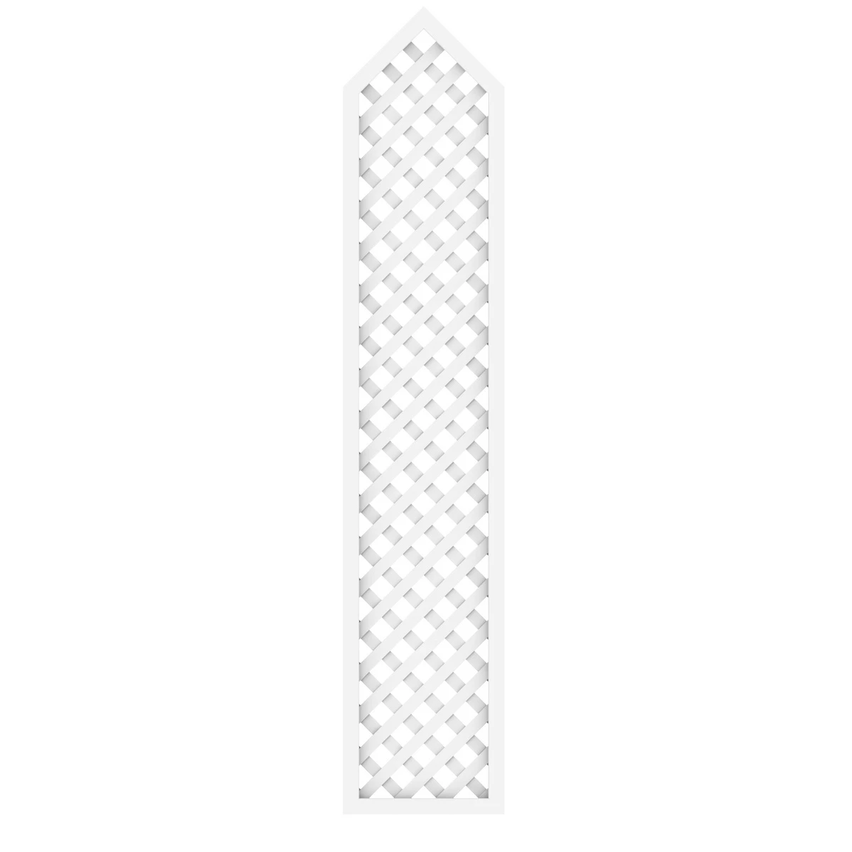 TraumGarten Sichtschutzzaun Kunststoff Weiss "LONGLIFE" Diagonal-Giebel 1 TraumGarten Sichtschutzzaun Kunststoff Weiss "LONGLIFE" Diagonal-Giebel