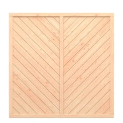 TraumGarten Sichtschutzzaun Lärche Holz Gelb-braun "ALTAI MARO" Gerade