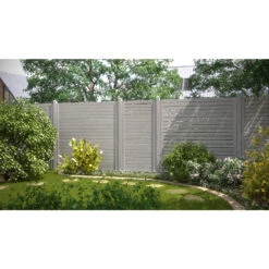 TraumGarten Sichtschutzzaun Holz Grau "NEO DESIGN" Mit Gitter -GartenWelt Günstiges Geschäft 76245 snam neo grau s 21 1