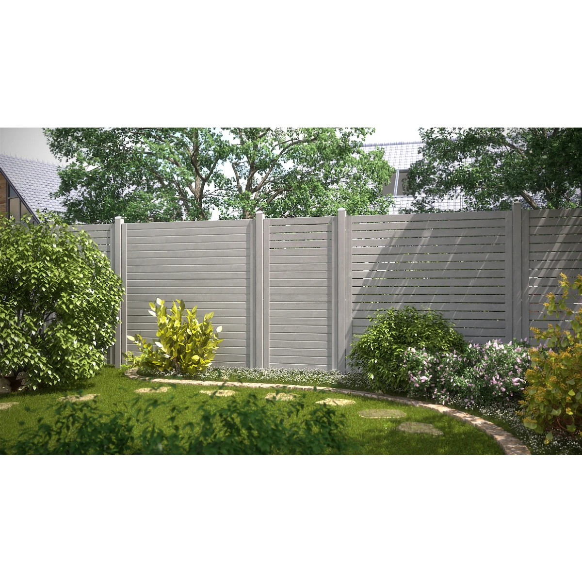 TraumGarten Tor Lasiert Holz Grau NEO DESIGN 4 TraumGarten Tor Lasiert Holz Grau NEO DESIGN – Bild 4