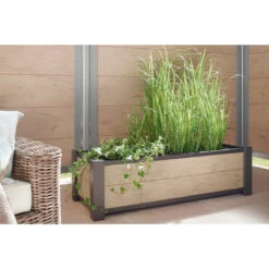TraumGarten WPC 4-eck Pflanzkasten Mit Einsatz Sand 129x52x40cm -GartenWelt Günstiges Geschäft 76245 snam pwpc sand2258s 12 1