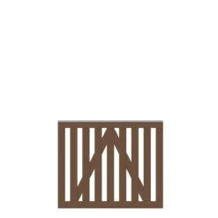 TraumGarten Tor WPC Braun Raja