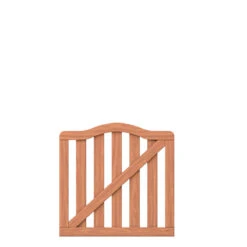 TraumGarten Tor Geölt Holz Natur Krone RAJA