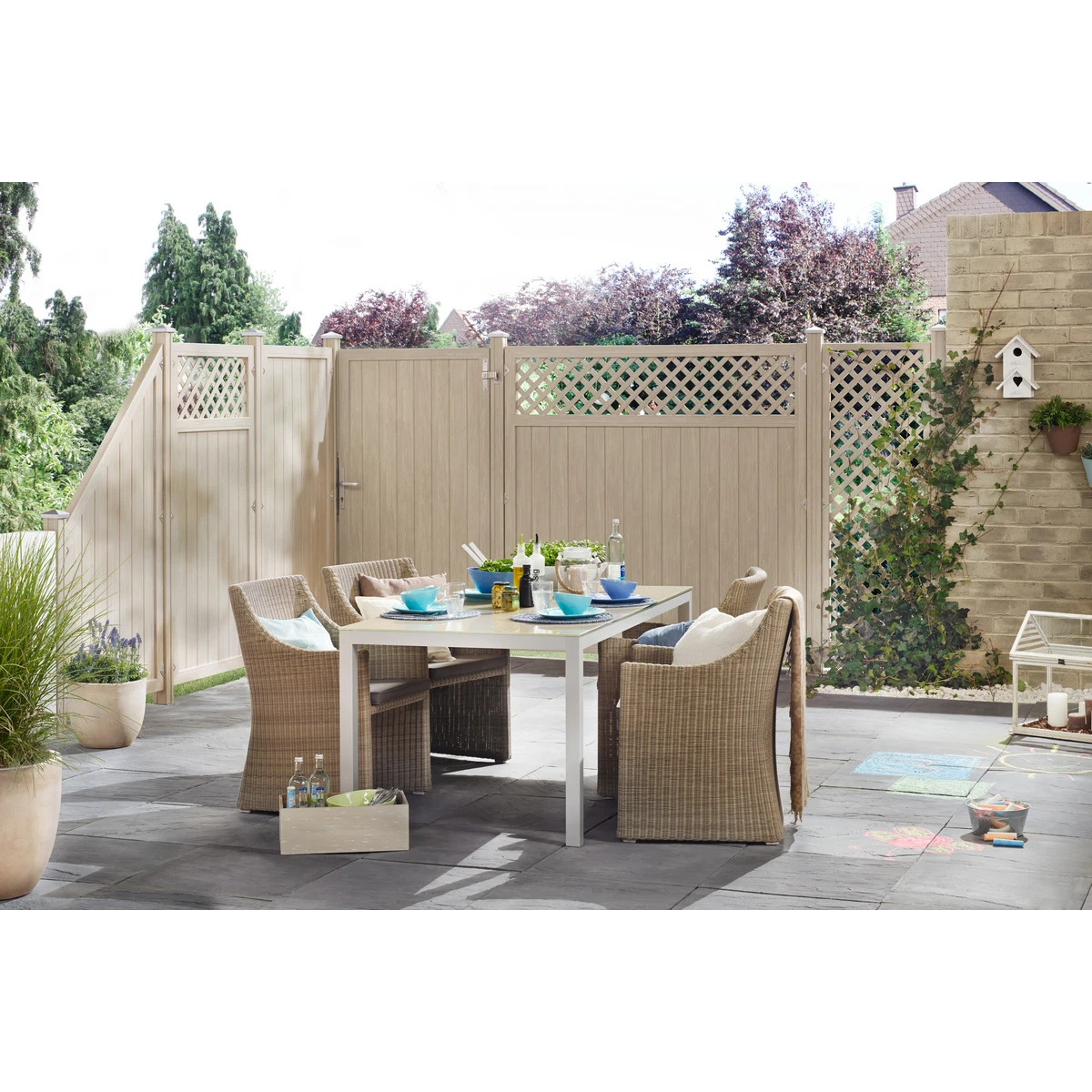 TraumGarten LONGLIFE Pfosten Polareiche 8 X 8 Cm 2 TraumGarten LONGLIFE Pfosten Polareiche 8 X 8 Cm – Bild 2