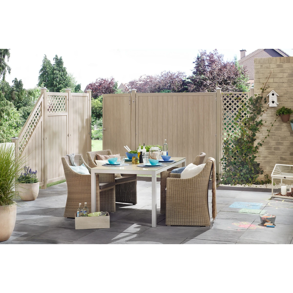 TraumGarten LONGLIFE Pfosten Polareiche 8 X 8 Cm 3 TraumGarten LONGLIFE Pfosten Polareiche 8 X 8 Cm – Bild 3