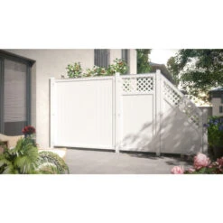 TraumGarten Sichtschutzzaun Kunststoff Weiss "LONGLIFE RIVA" Gitter -GartenWelt Günstiges Geschäft 76245 snam riva weis s 22