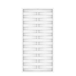 TraumGarten Sichtschutzzaun Kunststoff Weiss "LONGLIFE ROMO" Gerade