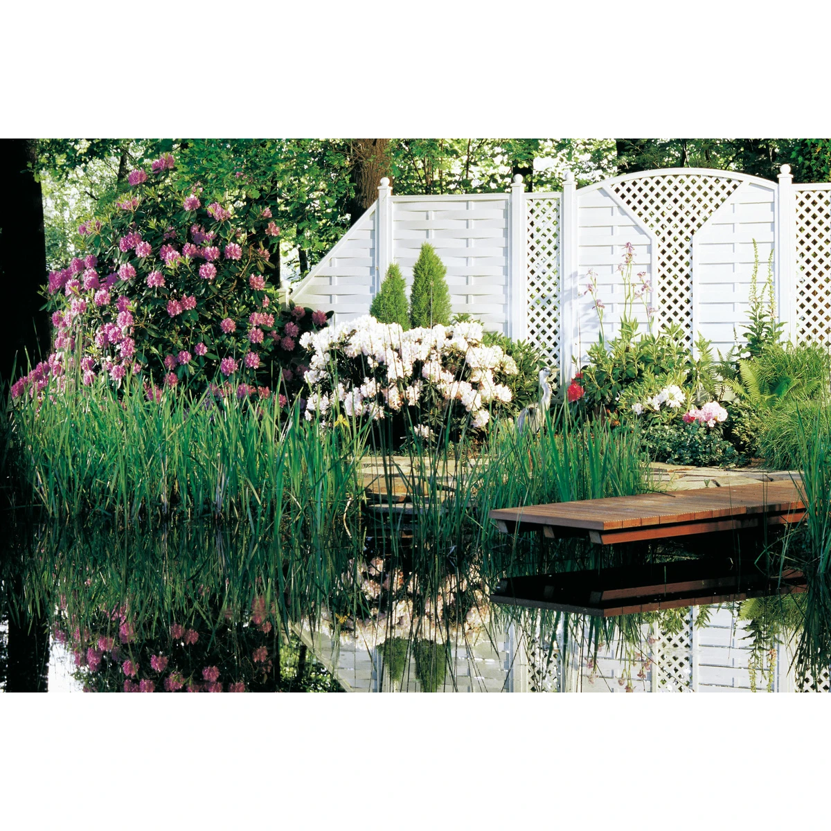 TraumGarten Tor Kunststoff Weiß LONGLIFE ROMO 2 TraumGarten Tor Kunststoff Weiß LONGLIFE ROMO – Bild 2