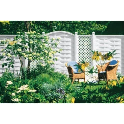 TraumGarten Sichtschutzzaun Kunststoff Weiss "LONGLIFE ROMO" Gerade -GartenWelt Günstiges Geschäft 76245 snam romo s 12