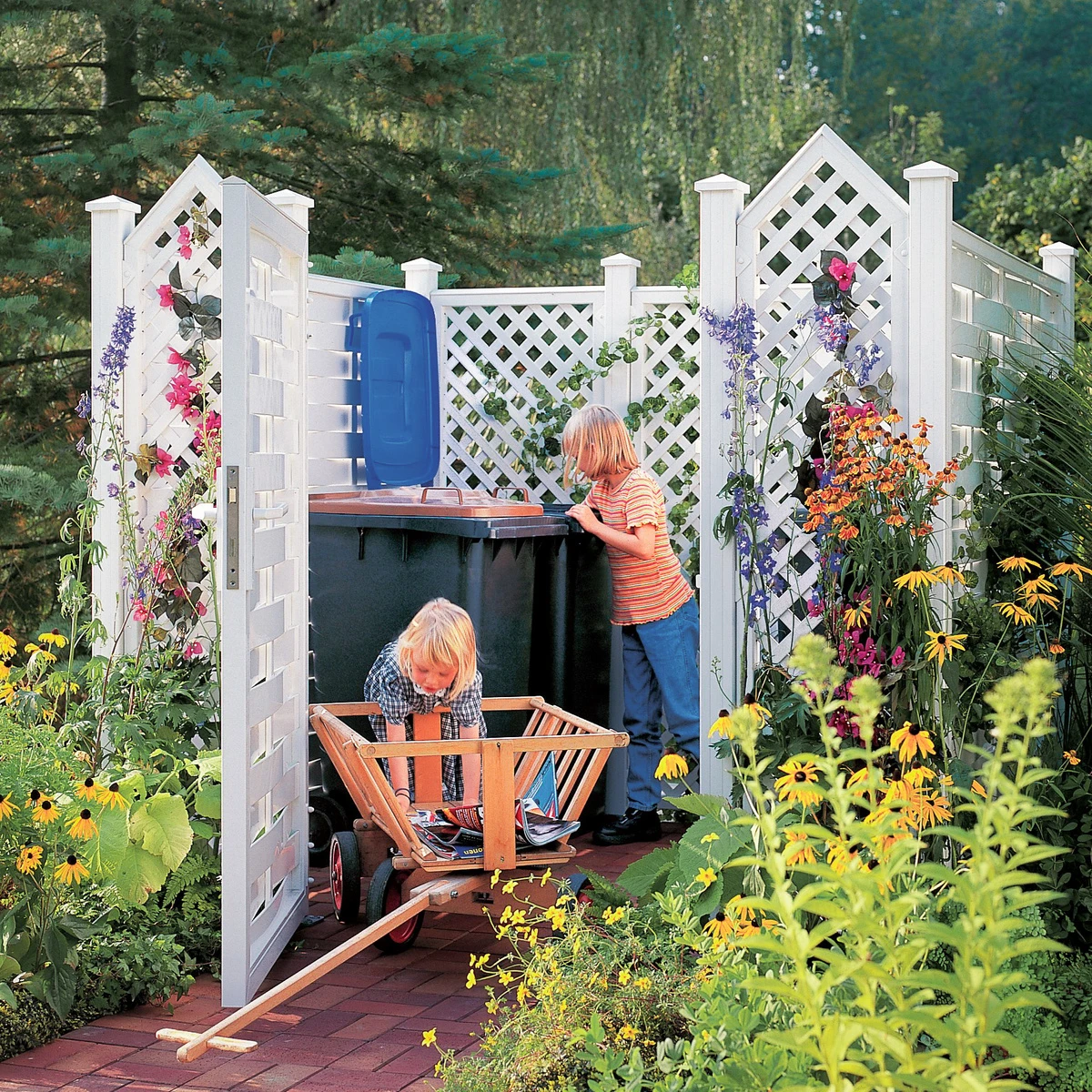 TraumGarten Tor Kunststoff Weiß LONGLIFE ROMO 3 TraumGarten Tor Kunststoff Weiß LONGLIFE ROMO – Bild 3