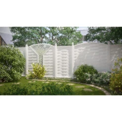 TraumGarten Sichtschutzzaun Kunststoff Weiss "LONGLIFE ROMO" Rund -GartenWelt Günstiges Geschäft 76245 snam romo s 21 2