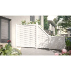 TraumGarten Sichtschutzzaun Kunststoff Weiss "LONGLIFE ROMO" Anschluss -GartenWelt Günstiges Geschäft 76245 snam romo s 22