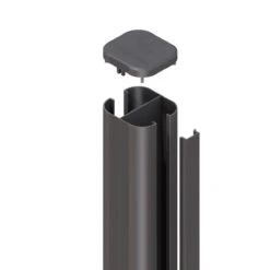 TraumGarten SYSTEM Pfosten Basic Anthrazit Zum Aufschrauben 7 X 7 Cm