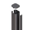 TraumGarten SYSTEM Pfosten Basic Anthrazit Für Erdverbau 7 X 7 Cm