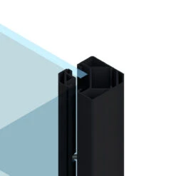 TraumGarten SYSTEM Eck-Klemmpfosten Anthrazit 8x8x192,5cm