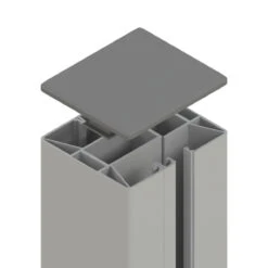 TraumGarten SYSTEM Klemmpfosten Silber 8 X 8 Cm