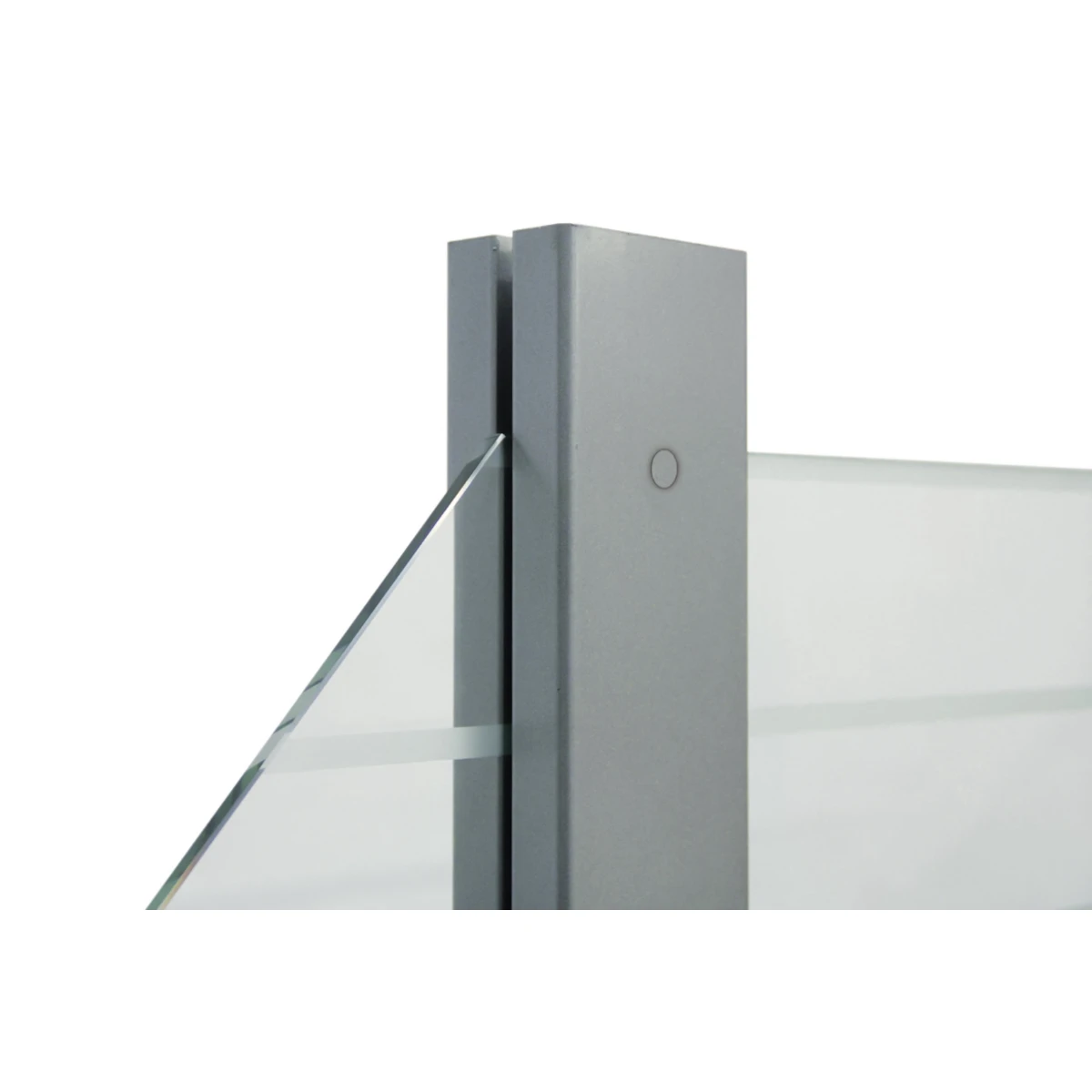 TraumGarten SYSTEM Klemmpfosten Anthrazit 8 X 8 Cm 2 TraumGarten SYSTEM Klemmpfosten Anthrazit 8 X 8 Cm – Bild 2