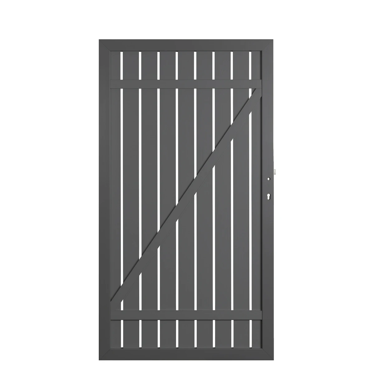 TraumGarten Tor Anthrazit Links "SQUADRA" 2 TraumGarten Tor Anthrazit Links "SQUADRA" – Bild 2