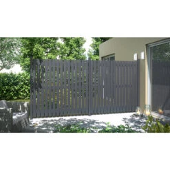 TraumGarten Sichtschutzzaun Aluminium Anthrazit "SQUADRA" Zaun 5 TraumGarten Sichtschutzzaun Aluminium Anthrazit "SQUADRA" Zaun -GartenWelt Günstiges Geschäft 76245 snam squad anth s 22