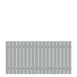 TraumGarten Vorgartenzaun Aluminium Silber "SQUADRA"