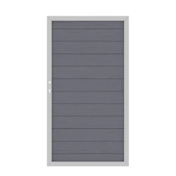 TraumGarten Tor WPC Anthrazit Links "SYSTEM"