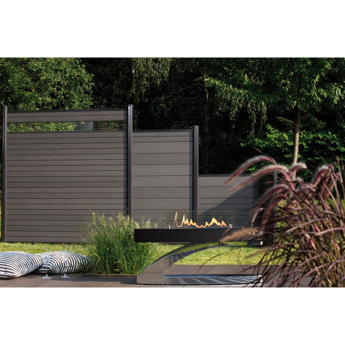 TraumGarten Tor WPC Anthrazit Rechts "SYSTEM" 3 TraumGarten Tor WPC Anthrazit Rechts "SYSTEM" – Bild 3