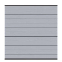 TraumGarten Sichtschutzzaun WPC Grau / Leisten Anthrazit "SYSTEM WPC"