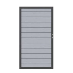 TraumGarten Tor WPC Grau Anthrazit Rahmen Rechts "SYSTEM"