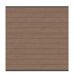 TraumGarten Sichtschutzzaun WPC Mandel / Leisten Anthrazit "SYSTEM WPC"