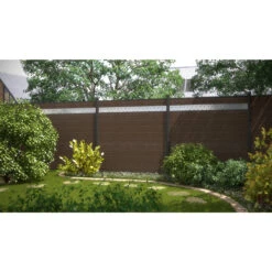 TraumGarten Tor WPC Braun Links "SYSTEM PLATINUM" -GartenWelt Günstiges Geschäft 76245 snam swpc pltn braun s 21