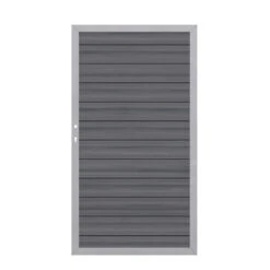 TraumGarten Tor WPC Grau Links "SYSTEM PLATINUM"