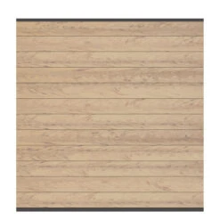 TraumGarten Sichtschutzzaun WPC Sand / Leisten Anthrazit "SYSTEM WPC"