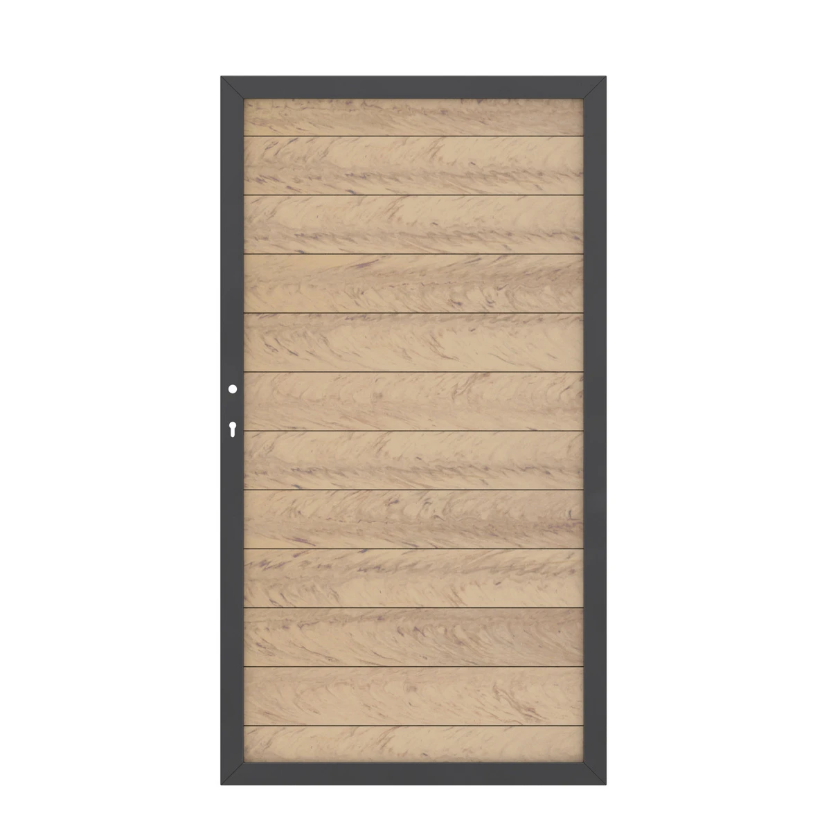 TraumGarten Tor WPC Sand Anthrazit Rahmen Links "SYSTEM" 1 TraumGarten Tor WPC Sand Anthrazit Rahmen Links "SYSTEM"