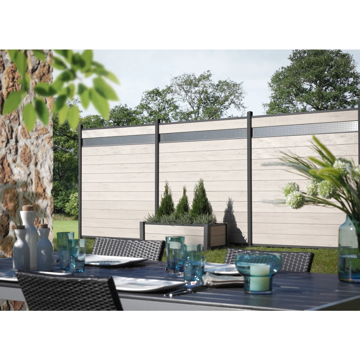 TraumGarten Tor WPC Sand Links "SYSTEM" 3 TraumGarten Tor WPC Sand Links "SYSTEM" – Bild 3