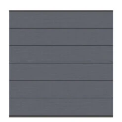 TraumGarten Sichtschutzzaun WPC Anthrazit / Leisten Anthrazit "SYSTEM WPC XL"