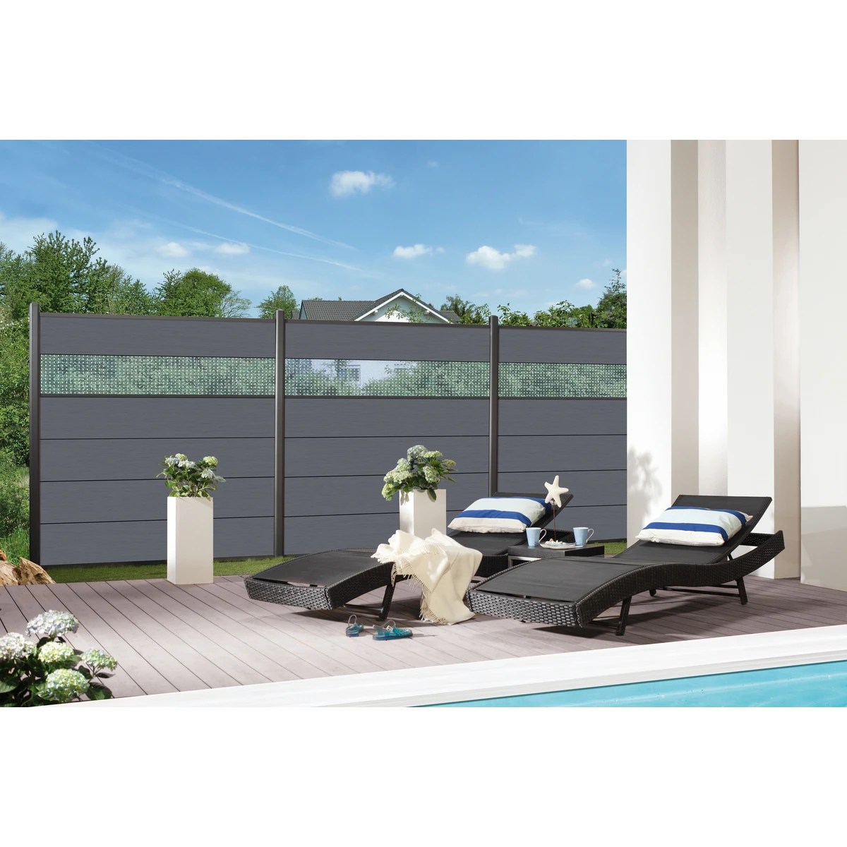 TraumGarten Tor WPC Anthrazit Links "SYSTEM XL" 3 TraumGarten Tor WPC Anthrazit Links "SYSTEM XL" – Bild 3