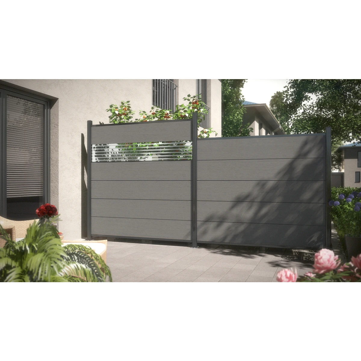 TraumGarten SYSTEM WPC XL Einzelprofil Anthrazit 30x2x178cm 4 TraumGarten SYSTEM WPC XL Einzelprofil Anthrazit 30x2x178cm – Bild 4