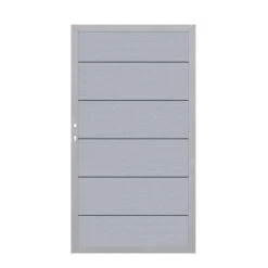 TraumGarten Tor WPC Grau Links "SYSTEM XL"