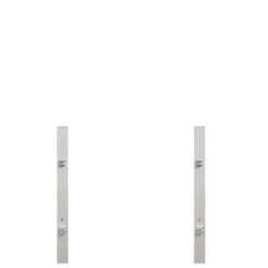 TraumGarten Torpfosten Doppeltor Vorgarten (2er-Set) Silber Metall, 8x8x150cm